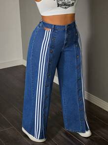 SHEIN SXY 大码休闲日常牛仔裤