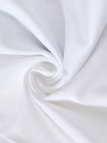 StreetHx 女士街头服饰领口印花斗篷 T 恤 - 白色 - 查看 3