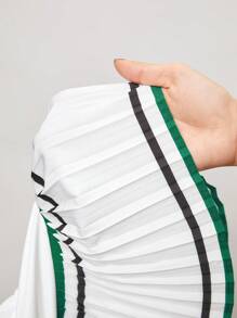 Activina Quần short thể thao sọc xếp ly thường ngày cho nữ - xanh quân đội - Xem 6