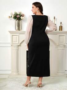 Modelyn Robe en tulle grande taille, décontractée et pour un port quotidien