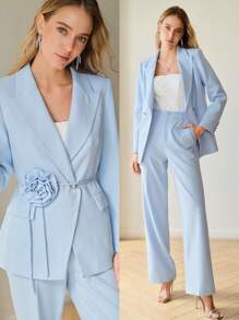 MOTF PREMIUM 尖头翻领双排扣西服