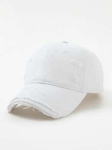 1pc Women's Distressed Washed Baseball Cap, For Daily Wear