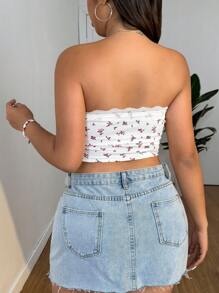 CovetEZ 大码女式碎花吊带背心，春夏 - 彩色 - 查看 2