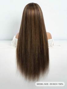 Ombre Highlight Lace Front Wigs Human Hair Straight 5x5 Closure Wigs Pre Plucked With Baby Hair Transparent 13x4 13x6 Frontal Wigs Balayage 4/27 Color