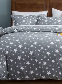 Set copripiumino in microfibra morbida con motivo di renne, albero di Natale e corona, regalo di Natale - Miglior set da 2/3 pezzi, include 1 copripiumino e 1/2 federe - Economico e di alta qualità per letti singoli, matrimoniali, queen e king size - Grigio - Visualizzare 1