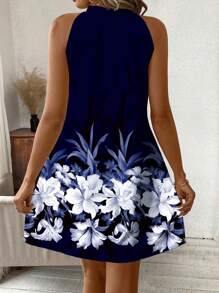 SHEIN Clasi 女士休闲宽松花卉印花连衣裙，适合夏季 - 彩色 - 查看 2