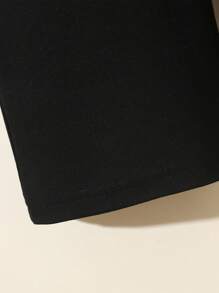 1 pièce Leggings décontractés pour jeune fille avec imprimé graffiti à la mode, slogan et motif dessin animé. Vêtements confortables pour les vacances des filles