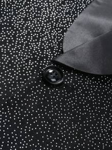 Manfinity AFTRDRK Conjunto de traje de unicolor simple: Chaqueta y pantalones, uso diario de moda casual