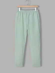 Teen Boys Casual Cool Long Sleeve Hoodie & Pants Set - Green - View 5