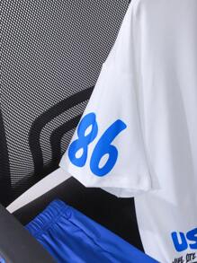 Youth Boys' Casual Cool Comfortable Long Sleeve Hoodie & Pants Set - Blue - View 5