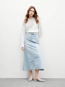 CUCCOO BIZCHIC Giày lười đế bằng đơn giản màu trơn dành cho nữ, trang trí kim loại, mặc thường ngày - Bạc - Xem 10