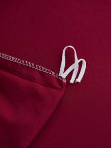 Bộ ga trải giường màu tím 2/3 món, màu trơn, mềm mại, thân thiện với da, kiểu dáng tối giản, thoải mái, thoáng khí, phù hợp với giường đơn/đôi/nữ hoàng/vua/California King - lý tưởng cho phòng ngủ, phòng khách, ký túc xá, bao gồm 1 ga trải giường và 1/2 vỏ gối (không bao gồm ruột gối), có thể giặt máy. - Màu Đỏ Sâu - Xem 8