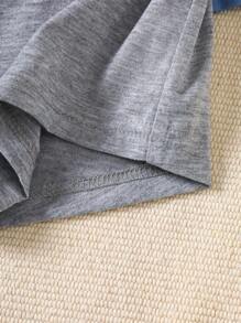 SHEIN Playful Pals 4-Pack Baby Boy Plain Knit Casual Versatile Shorts - Multicolor - View 7