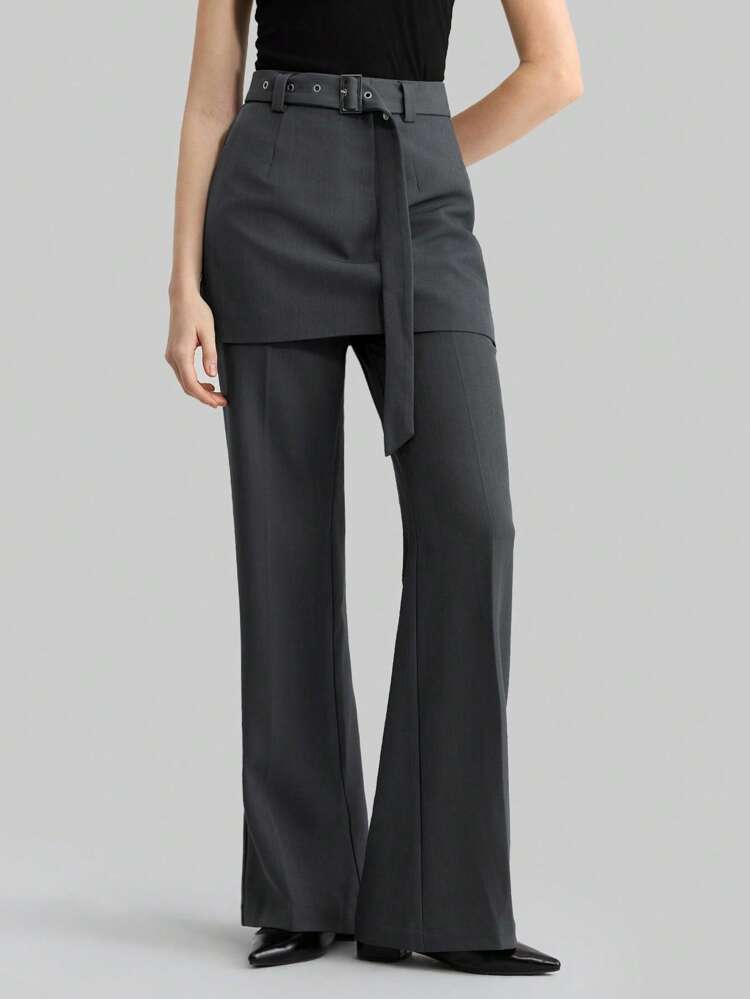 Women's Skorts, Urban Design Commuter Piece, Solid Color Minimalist, Fashionable Casual Daily Wear