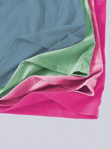 4pcs Girls Regular Spaghetti Strap Camisole Set, Pre-Teen - Multicolor - View 6