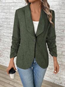 EMERY ROSE 女士简约时尚休闲西装外套，适合秋冬季日常穿着