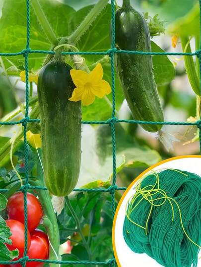 1pc Plant Climbing Net, Planting Supplies & Tools, Loofah Morning Glory Flowers Vine Plants Climbing Net Cucumber Vine Grow Holder Trellis Netting,Multiple Sizes Available
