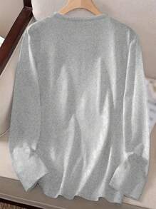 INAWLY 女士休闲花卉印花圆领 T 恤，适合春秋季节