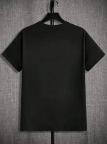 Manfinity Homme 4pcs/Pack All-Match Knitted Grey System Men T-Shirt, Casual Daily Versatile - Multicolor - View 5