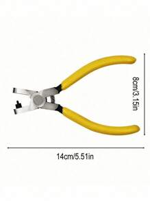 1 件 2 毫米通用手持表带钳、皮带打孔工具、打孔孔眼工具、标签打孔机、表带打孔器 返校、返校、学校用品 - 黃色 - 查看 7