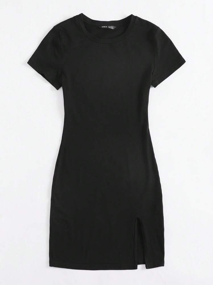 short dresses with neck scarf Noor Black Bandeau-Neck Mini Dress With Scarf Detail – Club L London