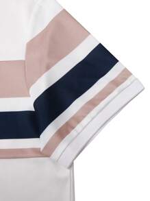 Manfinity Homme Men's Casual Simple Stylish Polo Shirt, Suitable For Daily Wear - White - View 4