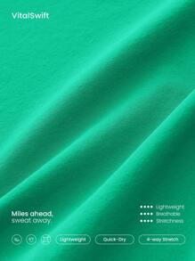 GLOWMODE Serve Lightweight Cutout Back Half Zip Collar Tennis Dress With Built-In Shorts Side Pockets Medium Impact Spring Summer - Green - View 5