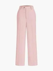 MOTF STUDIO PRESS CREASE TAILORED SUIT PANTS - Pink - View 1