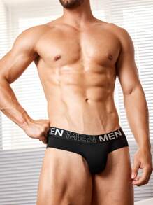 2 件装男士字母编织丁字裤，性感透明内裤 - 彩色 - 查看 7