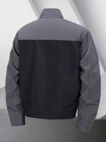 Manfinity Sport Corelite 男士简约休闲撞色拼布运动夹克