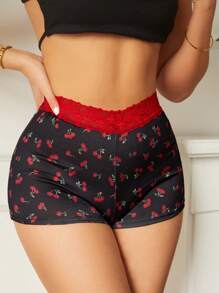 SHEIN Bragas cómodas y a la moda con aplicaciones de encaje - Multicolor - Ver 3