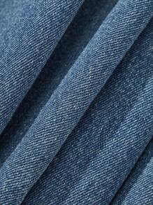 SHEIN Nuovi jeans casual larghi e dritti per ragazze, pantaloni in denim confortevoli e versatili di stile vintage Y2K, collezione primavera/estate 2025, adatti per uso quotidiano