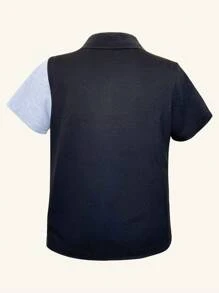 SHEIN Boys Short Sleeve Polo Shirt, Simple And Fashionable, Suitable For Summer - Multicolor - View 6