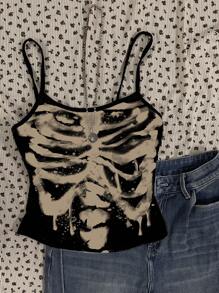 SHEIN EZwear 大码女式性感吊带背心修身背心，适合夏季