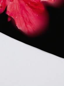 INAWLY توب كم مكشوف بطبعة زهرة الخطمي على الطراز "Y2K"، توب ذو أشرطة - متعدد الألوان - مشاهدة 4