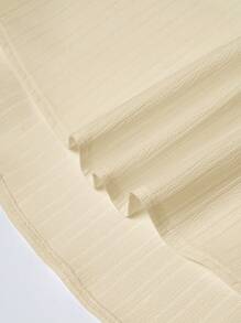 Chiquease Women Notched Collar Pocket Design Solid Color Casual Daily Shirt For Everyday Look Fall Cloth For Women - Apricot - View 7