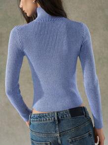 LYSMO 纯色拉链短款开衫