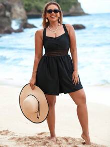 Swim Lushoire 1 pièce Maillot de bain une pièce élégant, réglable, grande taille, pour les vacances