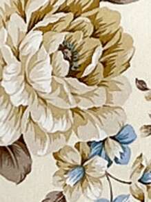 SHEIN LUNE 女士度假休闲花卉印花迷你盖袖连衣裙 - 彩色 - 查看 6