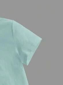 SHEIN Jungen gestreiftes Poloshirt mit Kurzarm für den Alltag