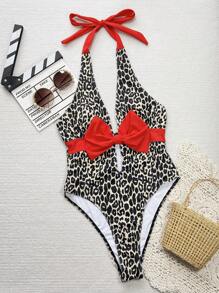 SHEIN Swim Springbreak Women 1-Piece Beach Outfits For Summer Beach Vacation - Multicolor - View 3