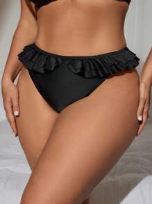 Swim SXY 大码女式荷叶边休闲度假泳裤