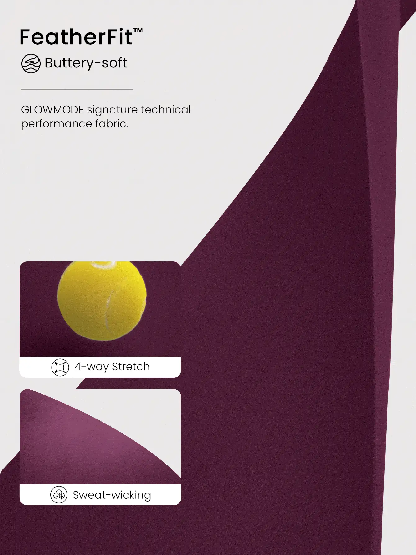 GLOWMODE FeatherFit™ dành cho DD+ Slim-It Hiệu suất tinh gọn Túi an toàn Áo khoác dài tay có khóa kéo Tập yoga tác động thấp Hàng ngày Mùa thu - Cola anh đào - Xem 5