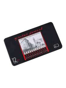 12 Pcs Premium Wood Sketching Pencils Set Professional Drawing ,Graphite Drawing Pencils For Artists School Art Supplies Back To School