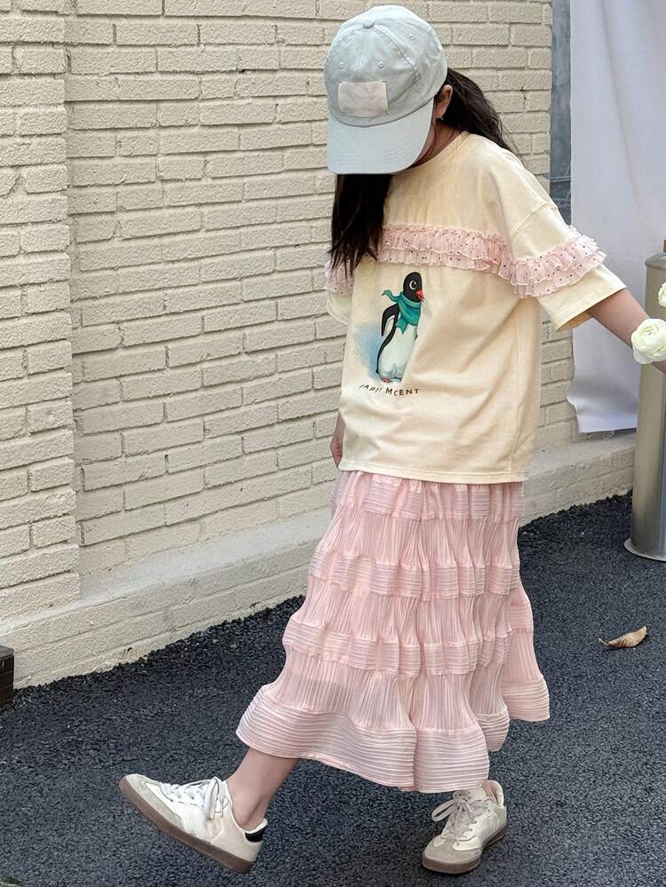 Tween Girl Fall T-Shirt,Back To School Clothes