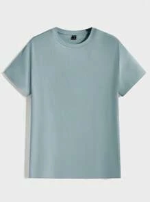 Manfinity BRENVOR 3pcs Pack Men's Casual Versatile Solid Color Short Sleeve T-Shirt - White - View 10