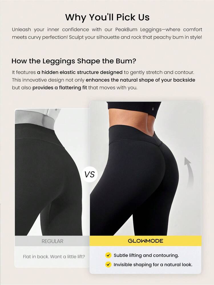 Legging de Impacto Alto para Exercícios, Corrida e Treinamento com Cintura em V, Levantamento de Bunda, Absorção de Suor e Sensação Refrescante Powersculpt™-Air de 28"
