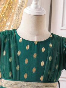 SHEIN Young Girl Casual Short Sleeve Simple Fashion Daily Dress