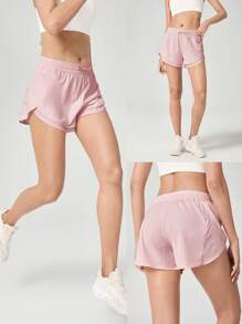 GLOWMODE 4.5 英寸 VitalSwift 轻质多层高腰短裤，内置内裤，可调节抽绳，日常休闲，夏季速干，吸湿排汗，防臭