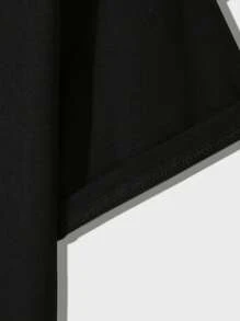 GraphicGems Young Boy Basic Short Sleeve T-Shirt, Plain Tee School Clothes Back To School Clothes Puppy Keep Puppy Graphic Tees - Black - View 5